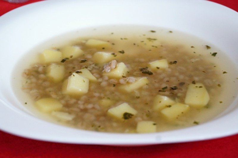Česneková s krupkami