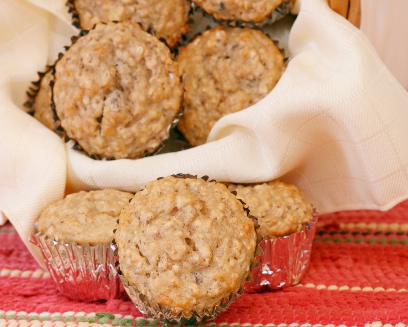 Muffiny s ovesnými vločkami
