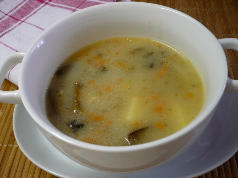 Bramborová polévka s houbami II